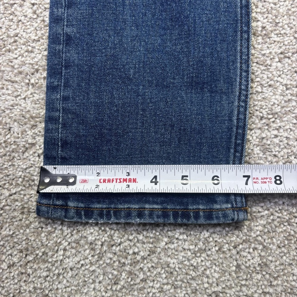 Abercrombie & Fitch Ankle Straight Jeans Womens 00 Blue Ultra High Rise 24x28 - Picture 3 of 6